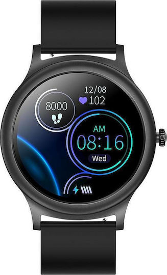 Colmi V31 Smartwatch με Παλμογράφο (Μαύρο)