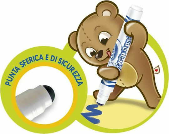 Crayola Mini Kids Μαρκαδόροι Ζωγραφικής Χονδροί, Πλενόμενοι Σετ 12 χρώματα