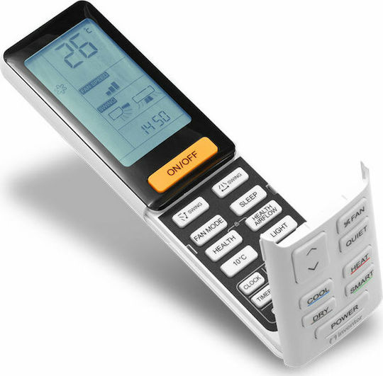 Inventor Dark 2 Климатици Инвертор 9000 BTU A+++/A++ с WiFi и Аква Йонизатор Черен