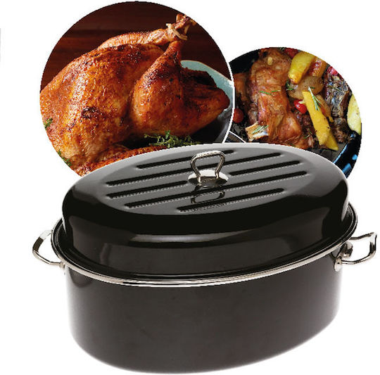 Juro-Pro Oval Brater Oală Ovală din Aluminiu 28cm 1buc Juro-Pro Oval Brater Oală Ovală din Aluminiu 28cm 1buc