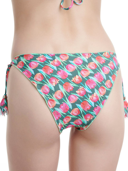 Erka Mare Bikini Brazil with Ties Green