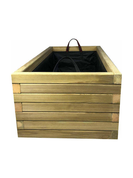 Tesias Blumenkasten Hölzernes Beige 40x110x36cm.