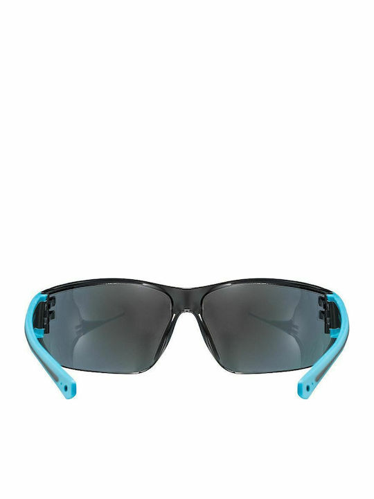 Uvex Sportstyle 204 Men's Sunglasses with Blue Plastic Frame and Blue Lens S5305254416