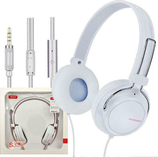 XO S32 Cu fir On Ear Căști Albe