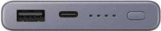 Samsung P3300 Power Bank 10000mAh 25W με Θύρα USB-A και Θύρα USB-C Quick Charge 2.0 Γκρι
