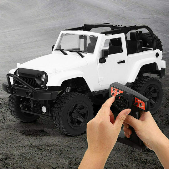 FC Model Off Road τύπου Jeep Wrangler 1/14 (4WD) Τηλεκατευθυνόμενο Αυτοκίνητο Crawler 4WD Λευκό