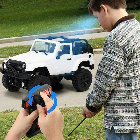FC Model Off Road τύπου Jeep Wrangler 1/14 (4WD) Τηλεκατευθυνόμενο Αυτοκίνητο Crawler 4WD Λευκό
