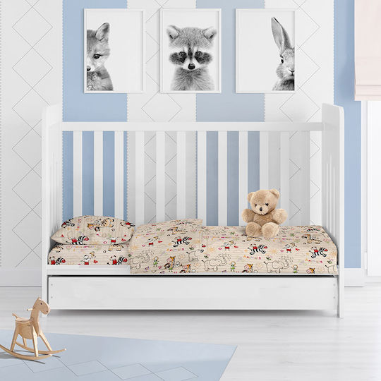 Dimcol Baby Duvet Cover Africa 145 Beige 120x160cm