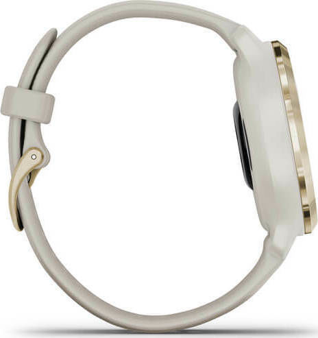 Garmin Venu 2S Edelstahl 40mm Wasserdicht Smartwatch mit Pulsmesser (Light Gold / Light Sand)