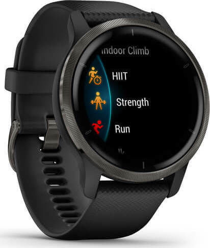 Garmin Venu 2 Oțel inoxidabil 45mm Rezistent la apă Smartwatch (Ardezie / Negru)