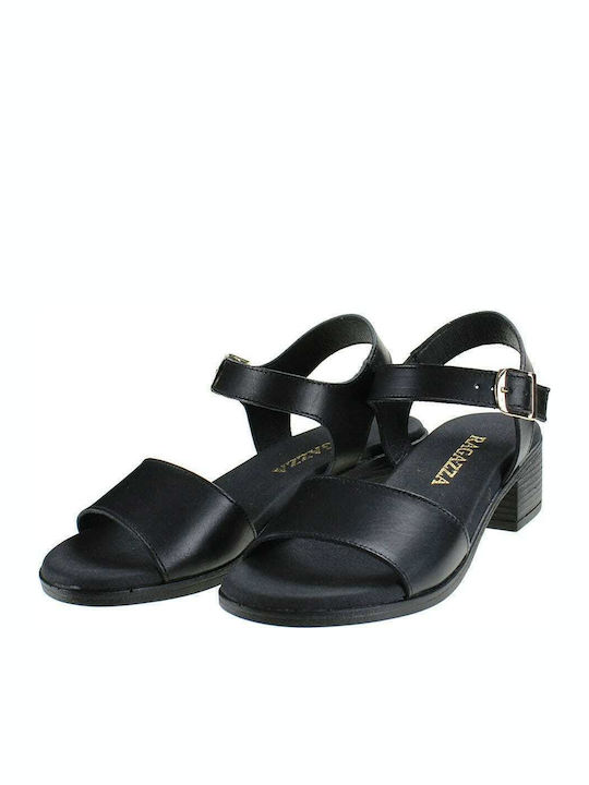 Leder Sandalen Schwarz