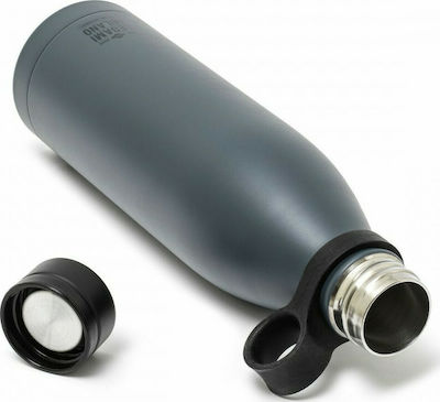 Legami Milano Hot&Cold Recyclable Bottle Thermos Stainless Steel BPA Free Black 800ml with Handle SSBL0002