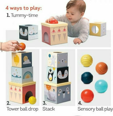 Taf Toys Jucărie de Stivuit North Pole Ball Drop Stacker pentru 12++ Luni