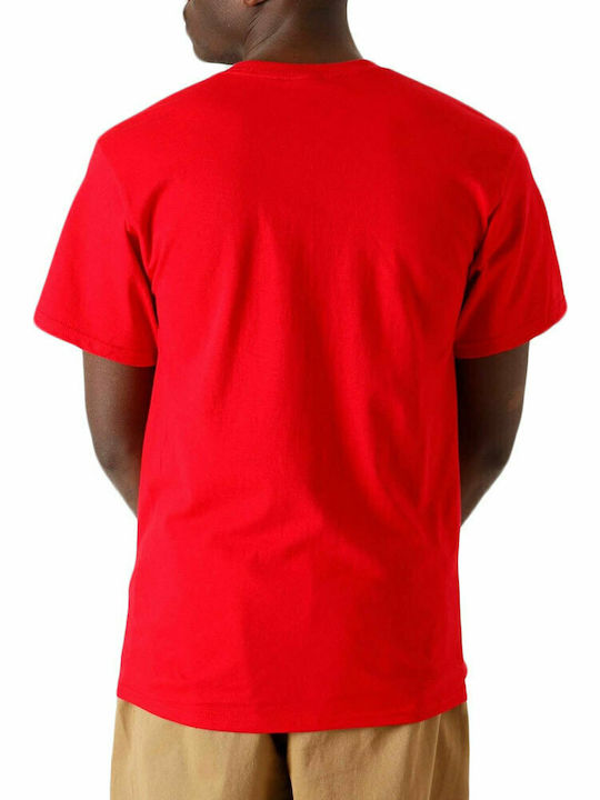 HUF Men's Short Sleeve T-shirt Red