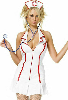 Leg Avenue Head Nurse Dress 3 Pieces Set White