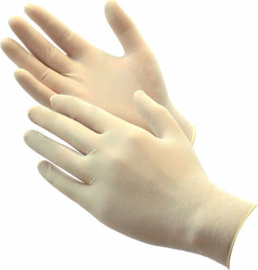 Karabinis Medical Alfashield Alfa Gloves Латексови Ръкавици Без Пудра 100 бр