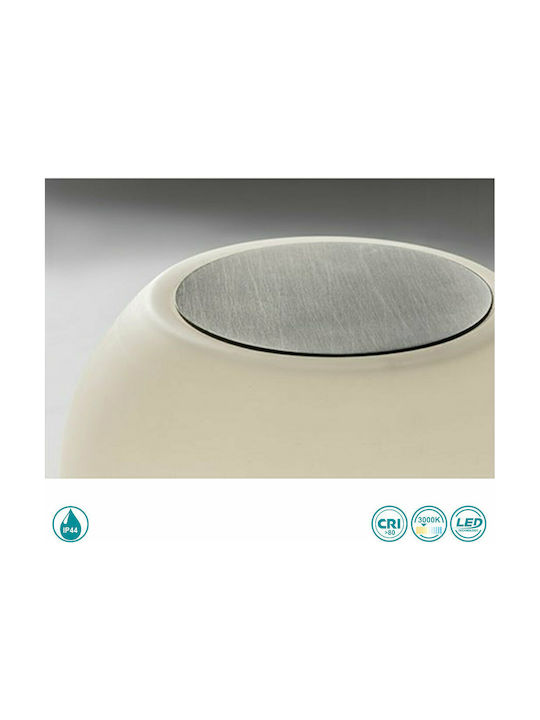 Faro Barcelona Moy Modern Lamp Wall with Integrated LED and Warm White Light Gray 14x14cm
