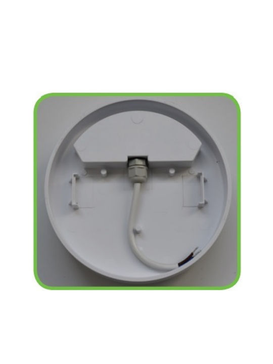 Aca Wall-Mounted Outdoor Ceiling Light LED IP66 12W with Warm White Light
