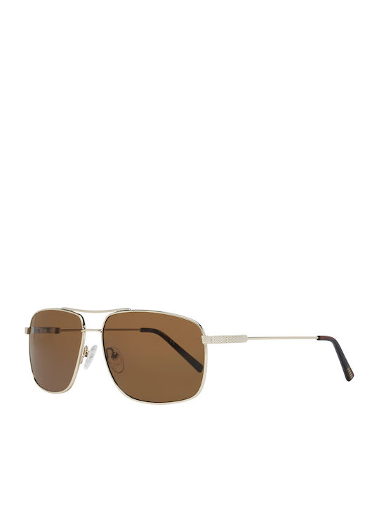 Guess Sunglasses with Gold Metal Frame and Brown Lens GF0205 32E