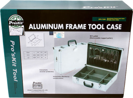 Proskit Werkzeugkoffer Aluminium B45.8xT33xH15cm