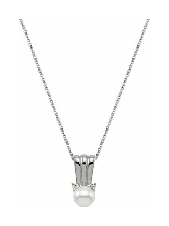 Vogue Necklace from Silver with Pearls