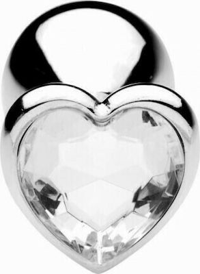 Toyz4lovers Heart Jewel Plug Small Πρωκτική Σφήνα σε Διάφανο χρώμα