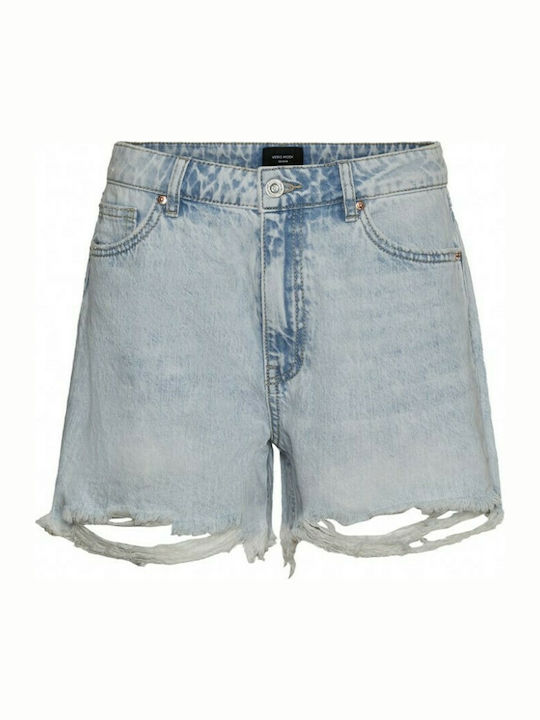 Women's Jean High-waisted Shorts Light Blue