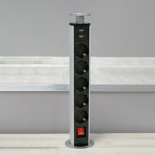 GloboStar Single Walled Power Socket Walled Foldable Black