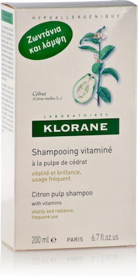 Klorane Citrus Purifying Shampoos Daily Use for Oily Hair 200ml