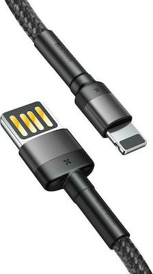 Baseus Cafule Special Edition Braided USB-A to Lightning Cable Μαύρο 2m (CALKLF-HG1)