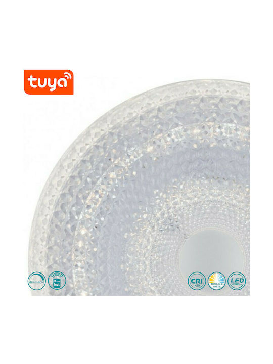 Fan Europe Unika-PL50-INT Modernă De plastic Plafonieră de tavan cu LED Integrat 49.5buc Alb I-UNIKA-PL50-INT