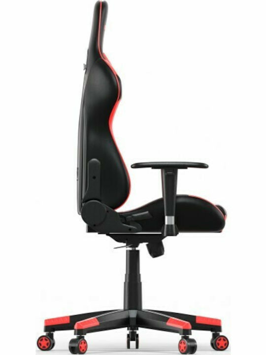 Oneray D0917 Artificial Leather Gaming Chair with Adjustable Arms Red