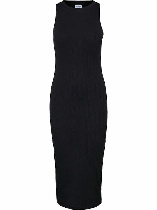Sommer Midi Damenkleid Schwarz