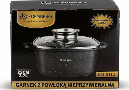 Edenberg Deep Pot made of Cast Aluminum 3.7lt / 22cm