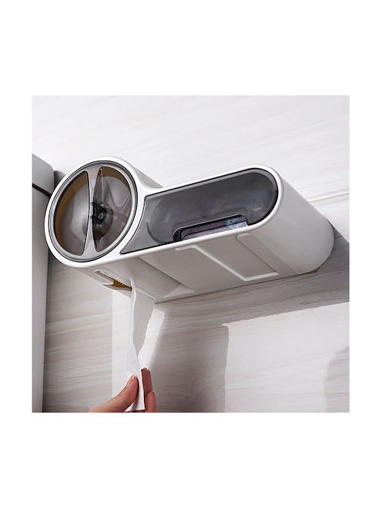 SQ-5262 Wall Mounted Plastic White Paper Holder