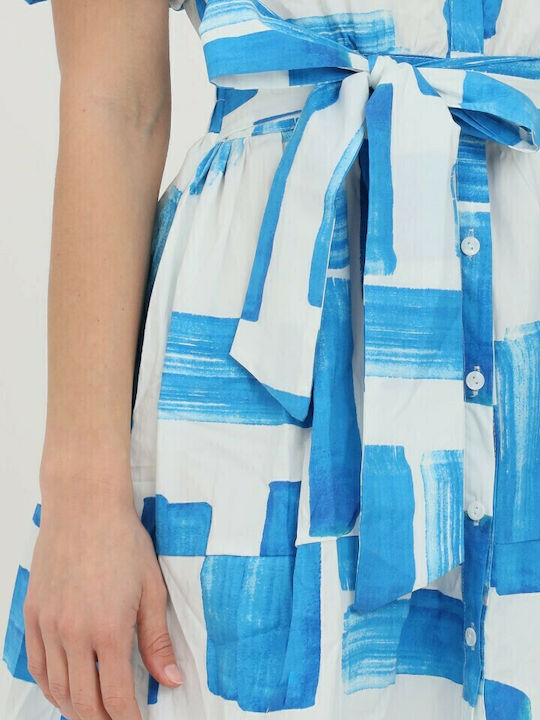 Sommer Mini Damenkleid Blau
