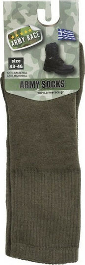 Army Race 305A Long Hunting Socks Cotton Military Green Socks in Khaki color