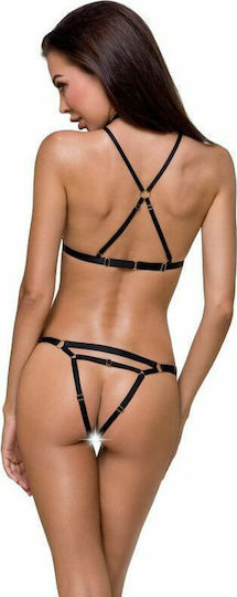 Passion Devil Collection Kelis Set Sexy Σετ Εσωρούχων Black 2τμχ