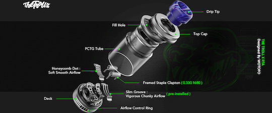 Wotofo Troll X RTA 4.4ml 24mm Silver