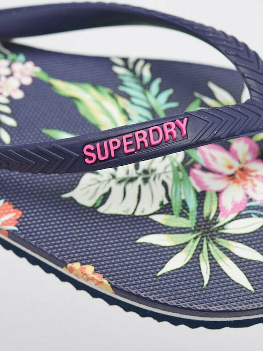 Superdry Original & Vintage Σαγιονάρες σε Navy Μπλε Χρώμα