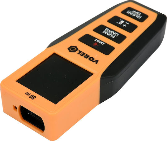 Vorel Μέτρο Laser 81794 με Δυνατότητα Μέτρησης 80m