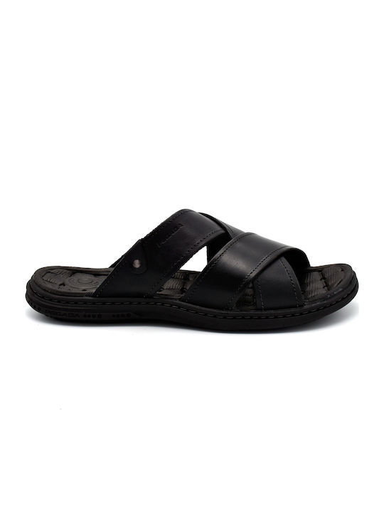 Pegada Men's Leather Sandals Black 131285-03