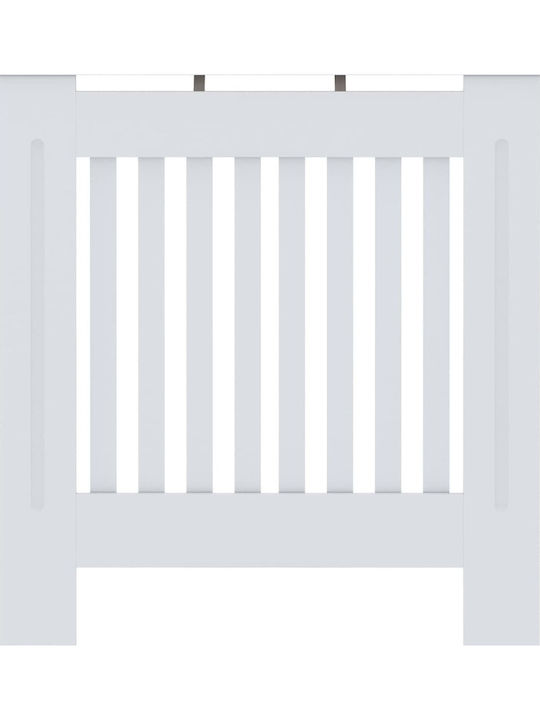 vidaXL Radiator Cover Made of MDF White 78x19x81.5cm