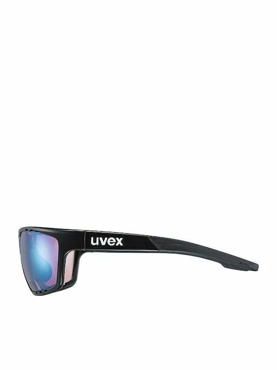 Uvex Sportstyle 706 Men's Sunglasses with Black Plastic Frame and Purple Lens S5320182296