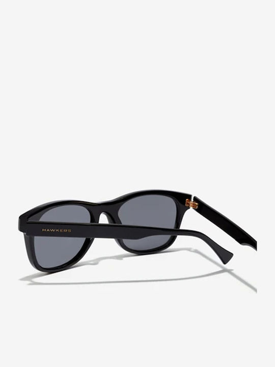 Hawkers Nº35 Unisex Γυαλιά Ηλίου με Μαύρο Κοκκάλινο Σκελετό και Μαύρο Φακό