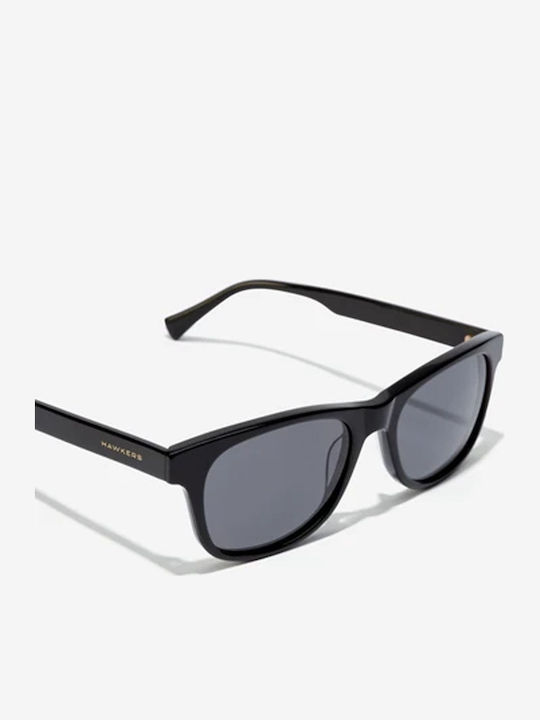 Hawkers Nº35 Unisex Γυαλιά Ηλίου με Μαύρο Κοκκάλινο Σκελετό και Μαύρο Φακό