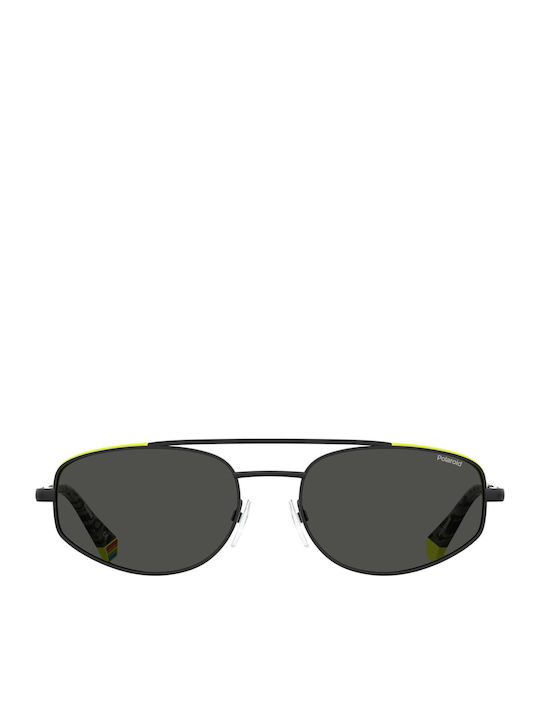 Polaroid Sonnenbrillen mit Schwarz Rahmen und Schwarz Polarisiert Linse PLD6130/S 08A/M9