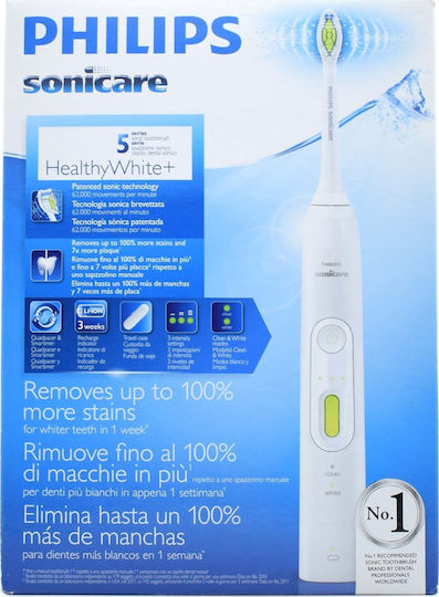 Philips Sonicare HealthyWhite Electric Toothbrush with Brushing Timer and Travel Case White