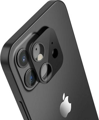 Hoco 3D Frame Film Kameraschutz Metallrahmen Black für das iPhone 12 mini