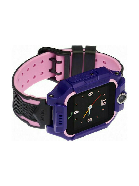 Garett Play Kinder Smartwatch mit Kautschuk/Plastik Armband Flieder